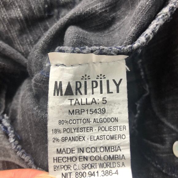 Maripily Mid-Rise Charcoal Jeans Size 5 - Picture 10 of 12